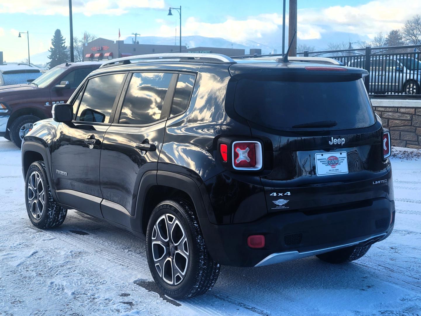 2015 Black /Black Jeep Renegade Limited (ZACCJBDT7FP) with an 2.4L I4 engine, 8 Speed Automatic transmission, located at 450 N Russell, Missoula, MT, 59801, (406) 543-6600, 46.874496, -114.017433 - 4 Wheel Drive. Automatic Transmission. Navigation. Heated Power Seats. Air. Cruise. Tilt. Backup Camera. AM FM XM. Bluetooth. Power Windows and Locks. Remote Start. - Photo#2